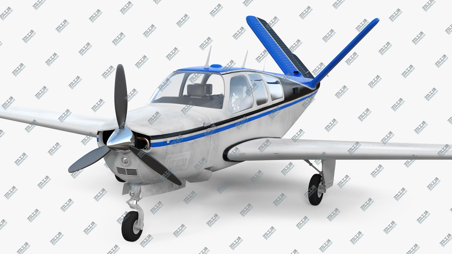 images/goods_img/202104093/Single Engined Aircraft V Tail Rigged model/1.jpg